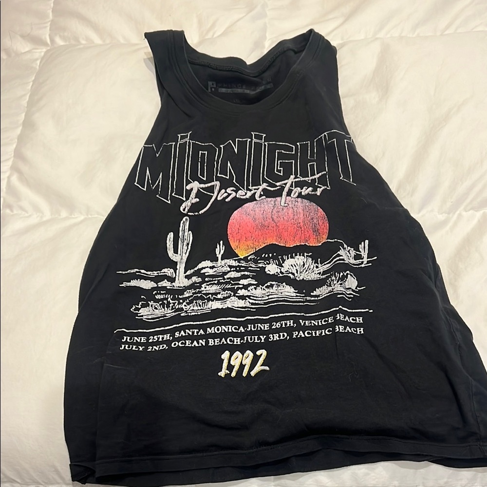 Black Midnight Desert Tour Tank Top